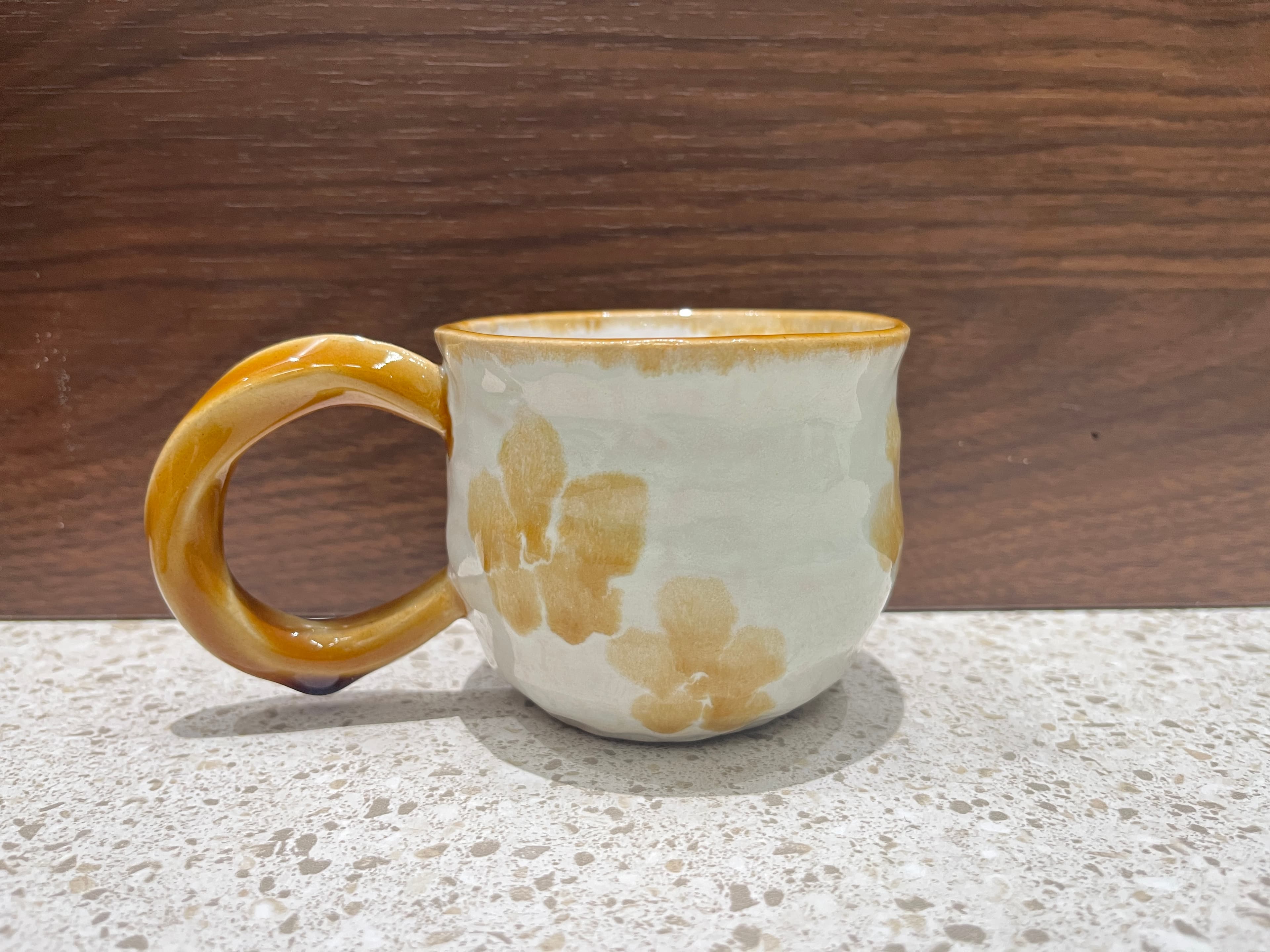 “咖啡是自由的”手作拉花杯