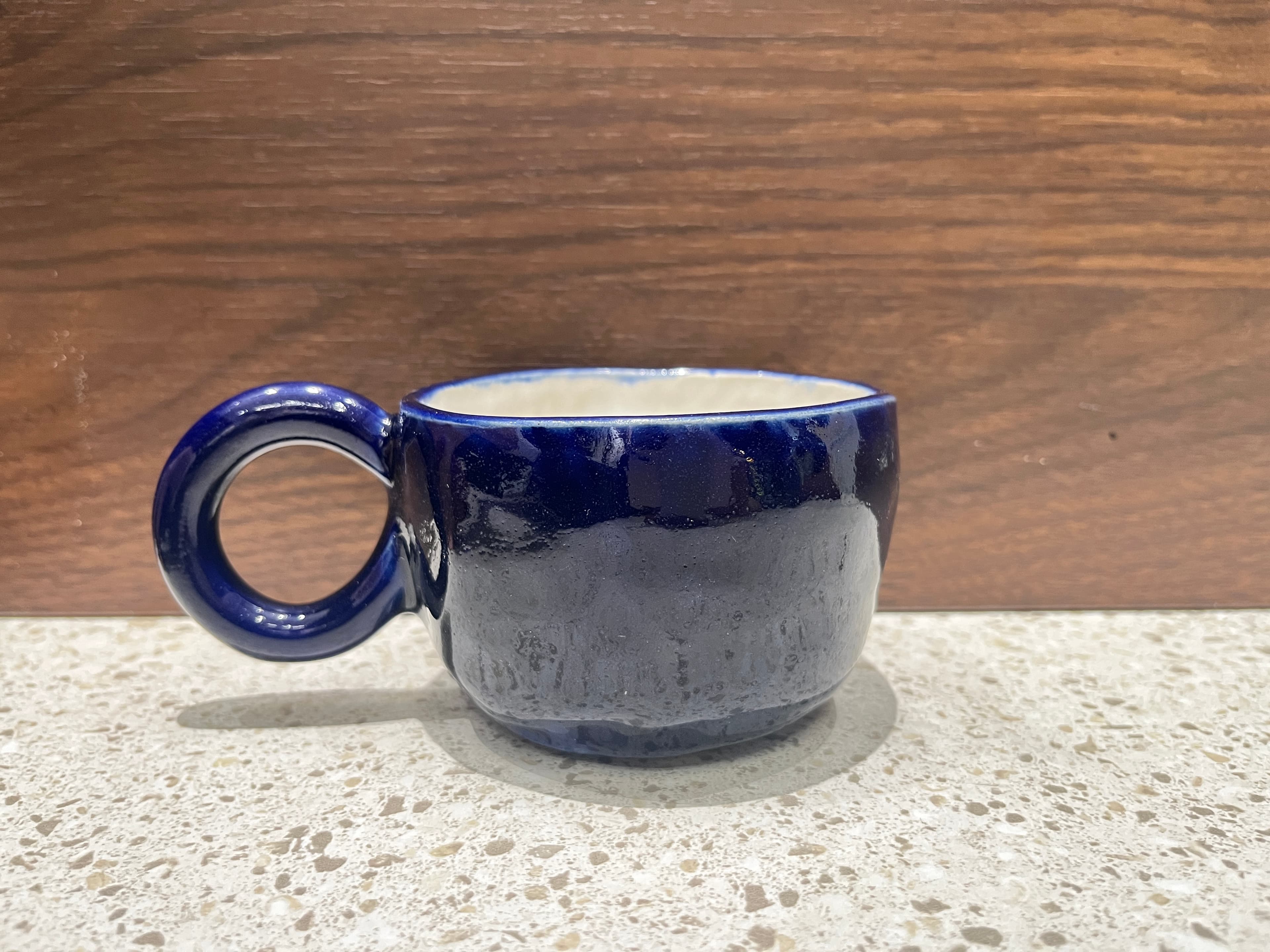“咖啡是自由的”手作拉花杯