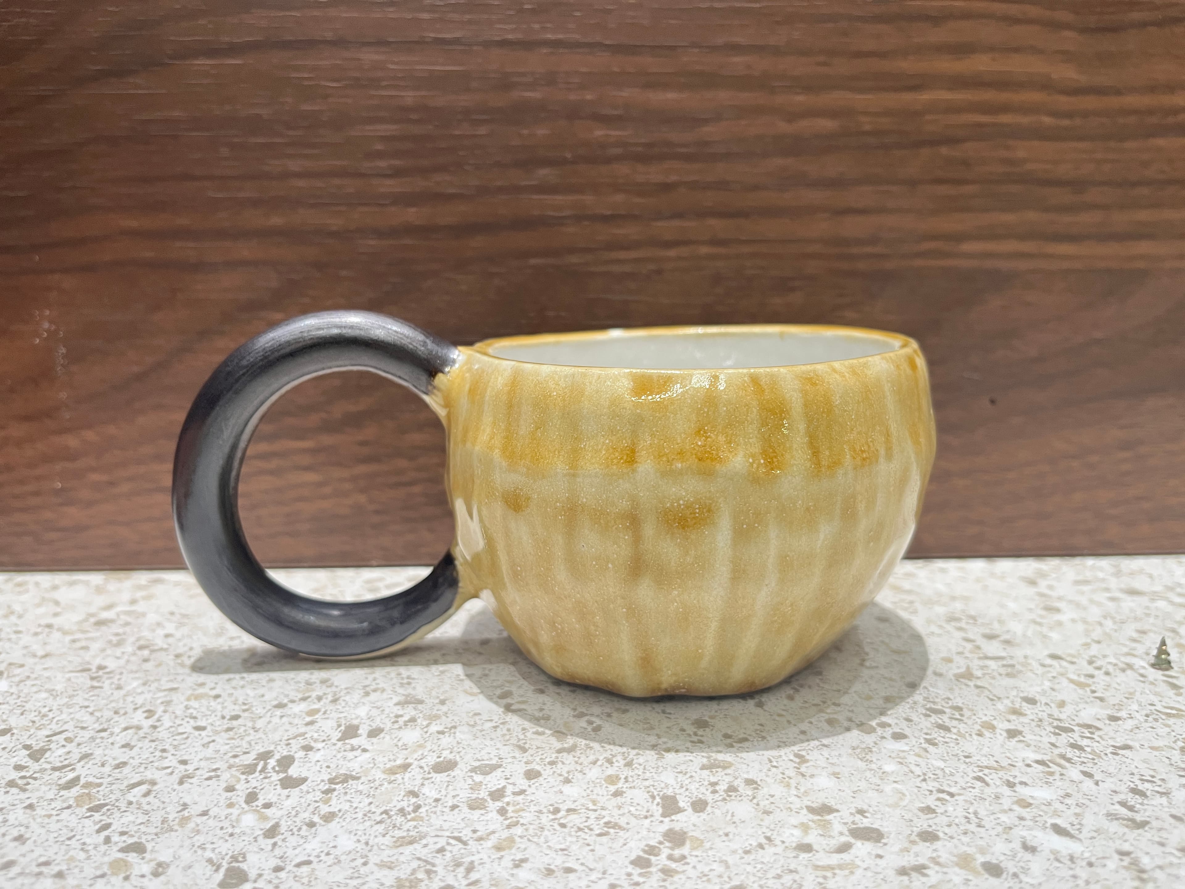 “咖啡是自由的”手作拉花杯