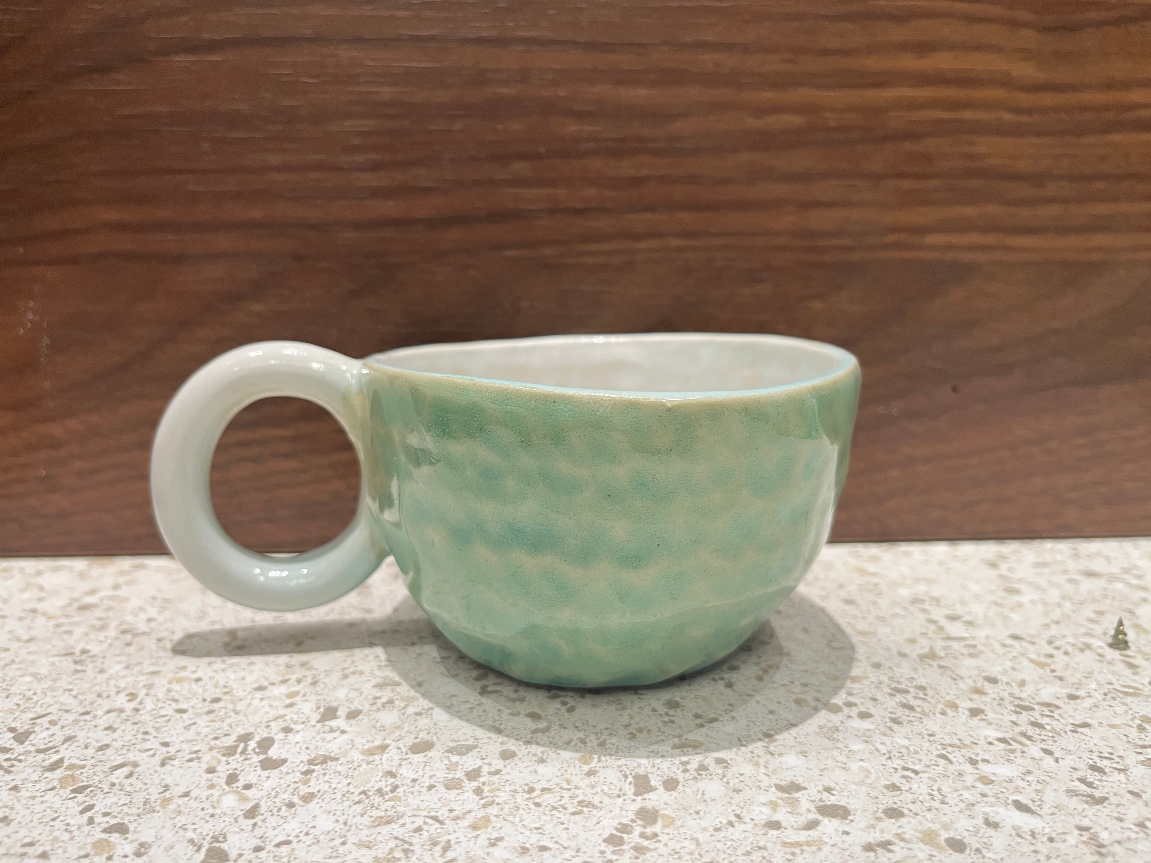 “咖啡是自由的”手作拉花杯