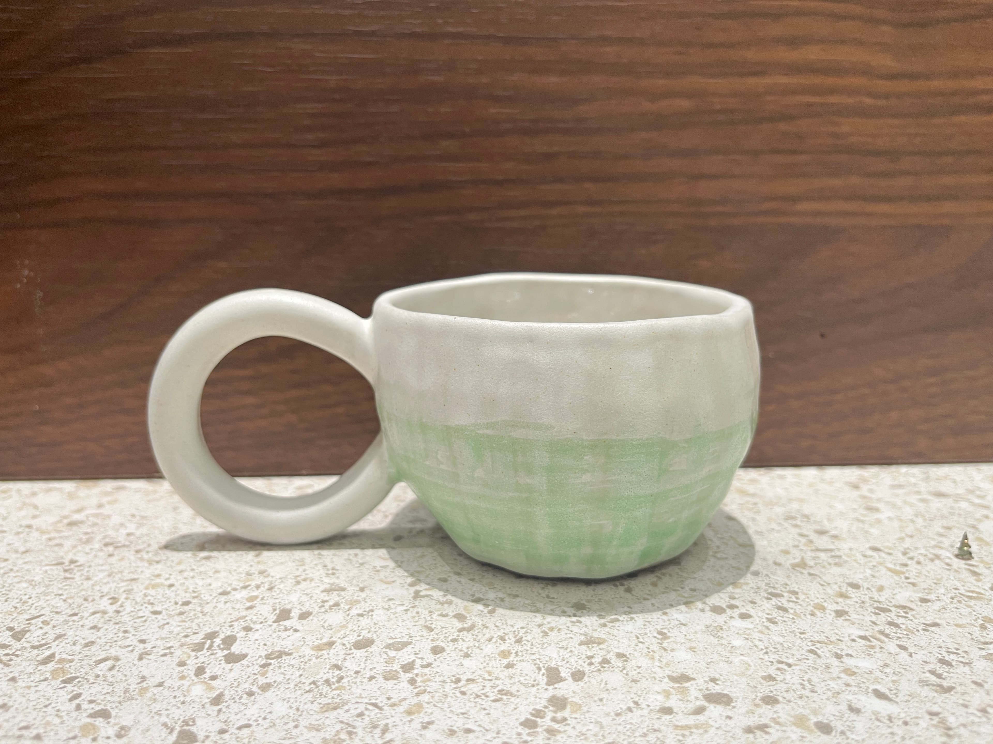 “咖啡是自由的”手作拉花杯