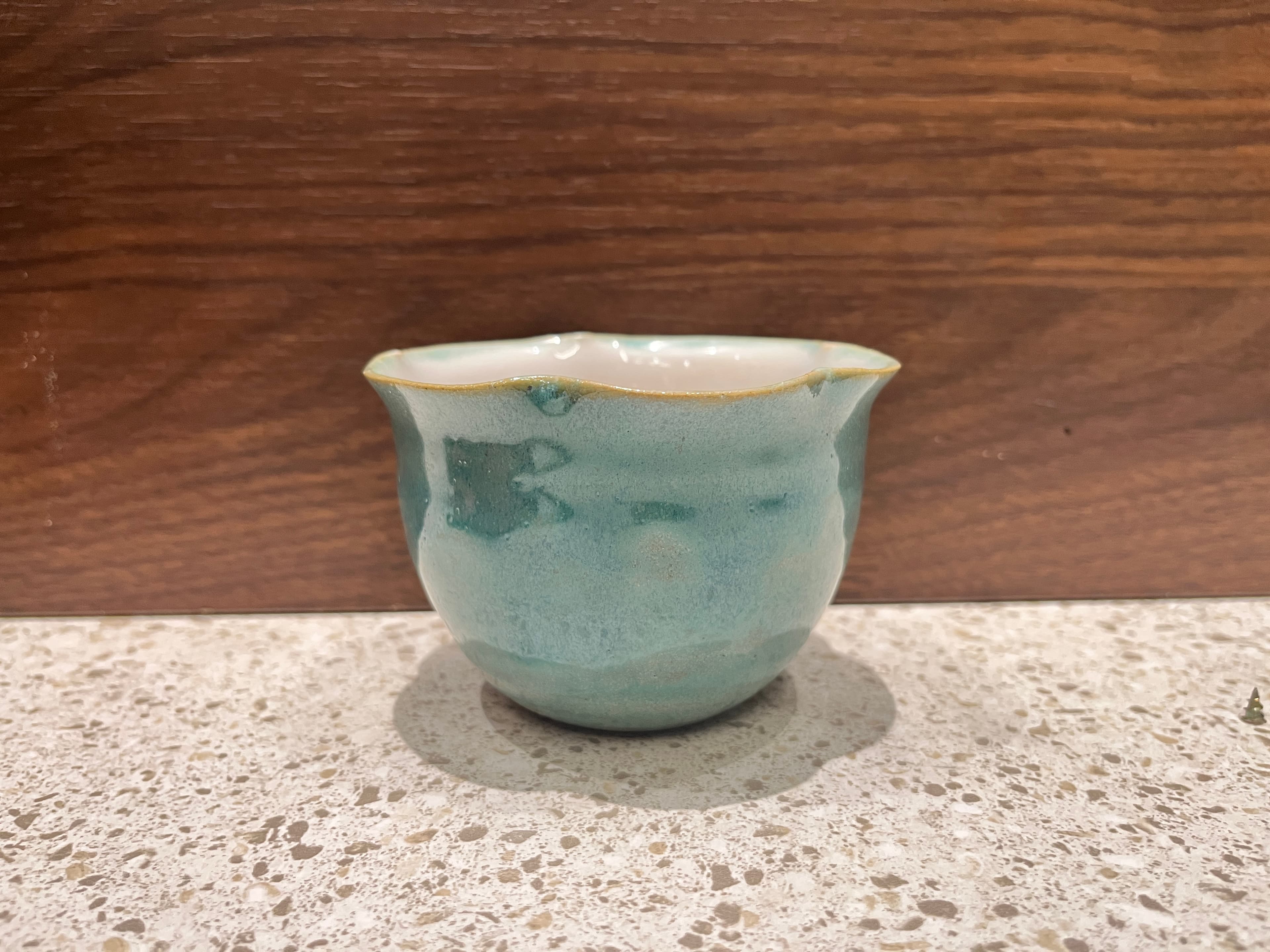 “咖啡是自由的”手作拉花杯